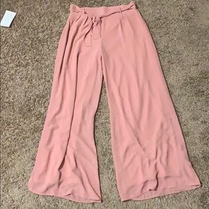 Pink tie pants